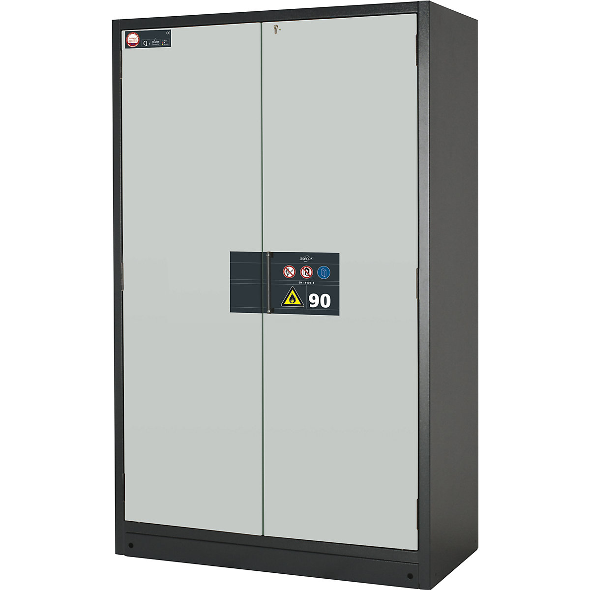 Brandveiligheids-opslagkast voor gevaarlijke stoffen type 90, halfautomatisch – asecos (Productafbeelding 3)-2