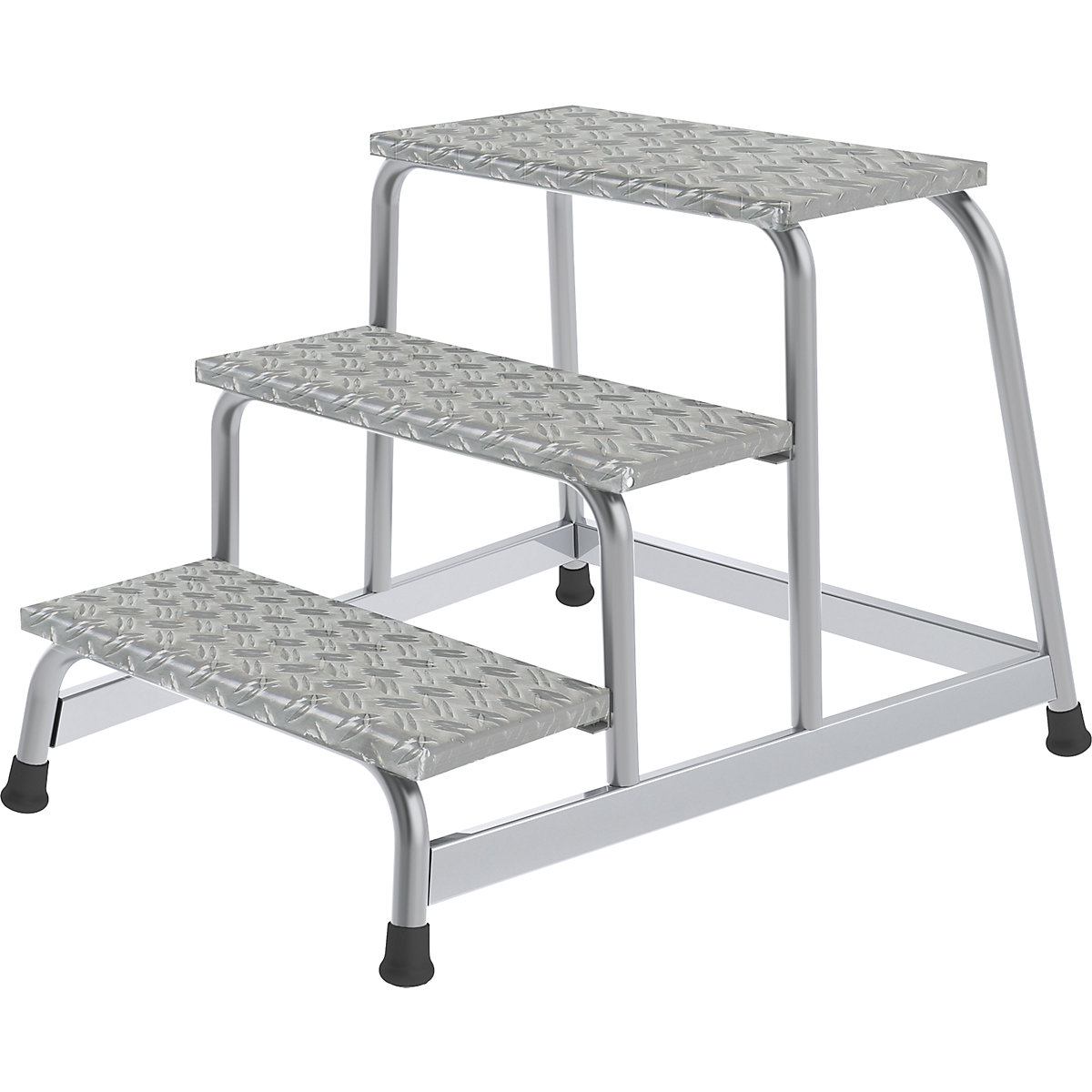 Montagetrap – MUNK, bovenste trede 550 x 300 mm, 3 treden incl. platform, b x d = 750 x 880 mm-1