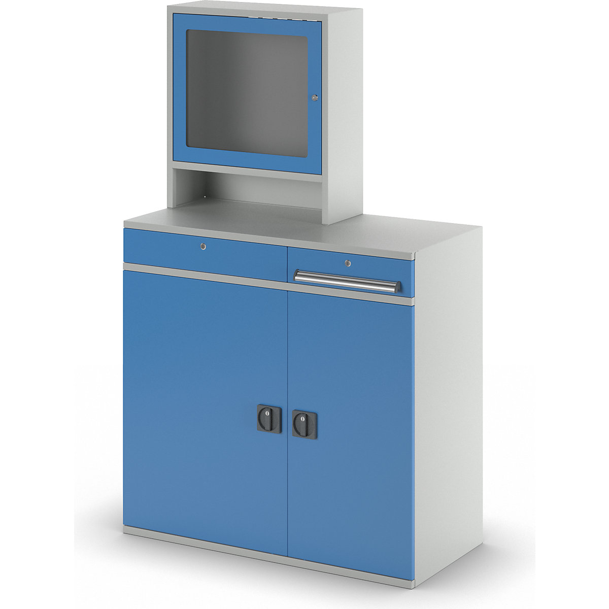 Computer-werkstation, staalplaat – eurokraft pro (Productafbeelding 6)-5