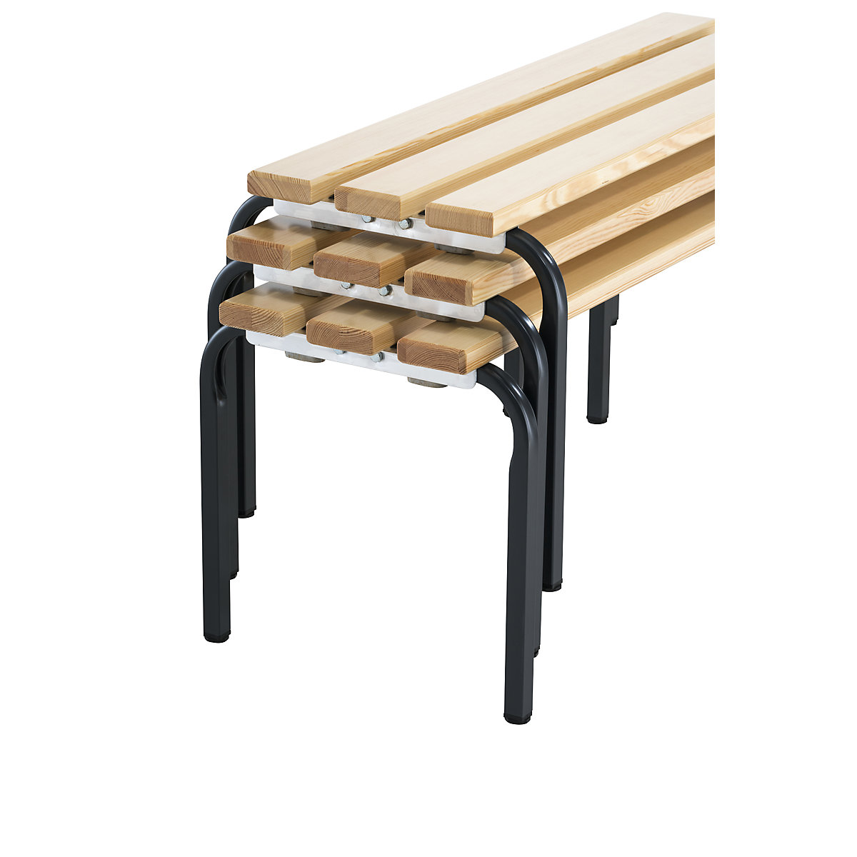Kleedkamerbank, stapelbaar – Sypro (Productafbeelding 2)-1