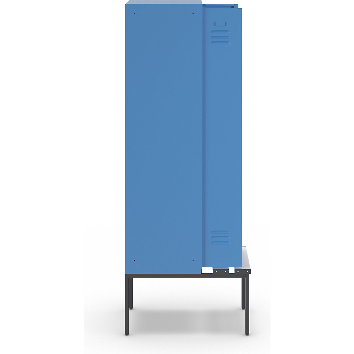 Lockerkast Berlin 2 met schoon/vuil verdeling en zitbank – Wolf (Productafbeelding 5)-4