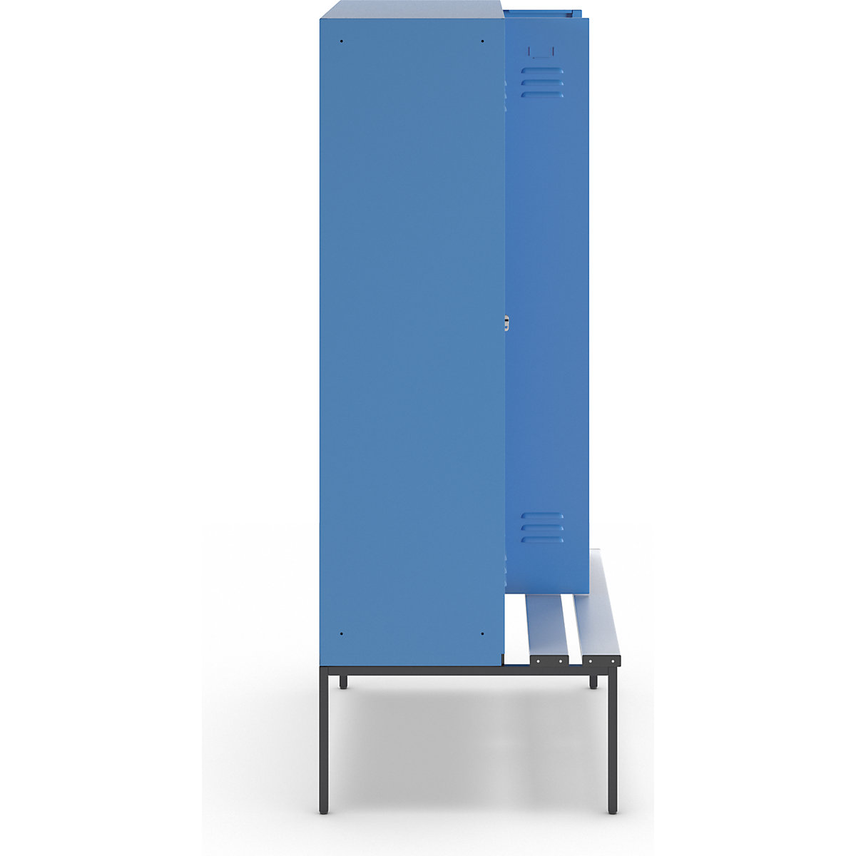 Lockerkast Berlin 2 met schoon/vuil verdeling en zitbank – Wolf (Productafbeelding 4)-3