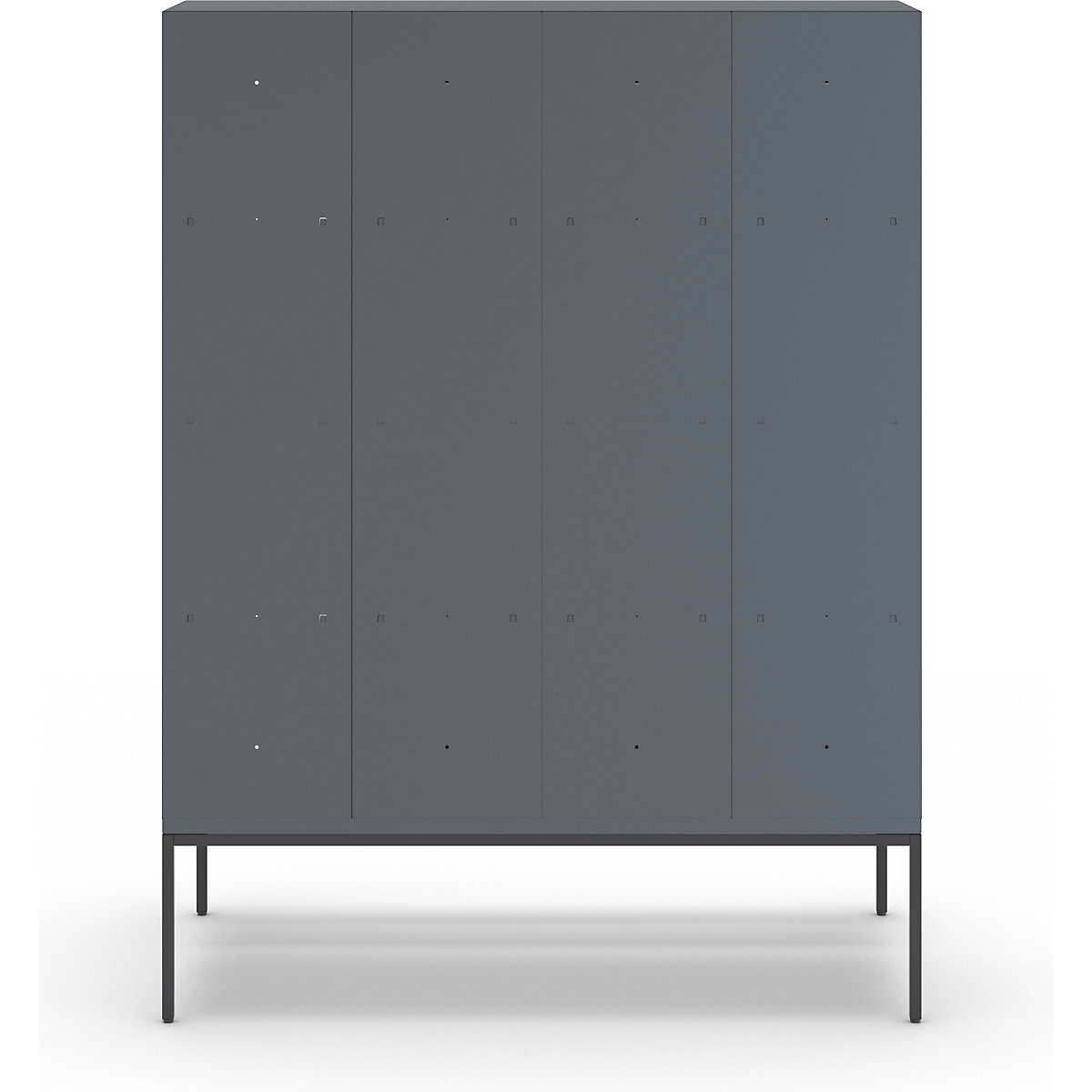 Lockerkast Berlin 2 met twee verdiepingen en zitbank – Wolf (Productafbeelding 5)-4