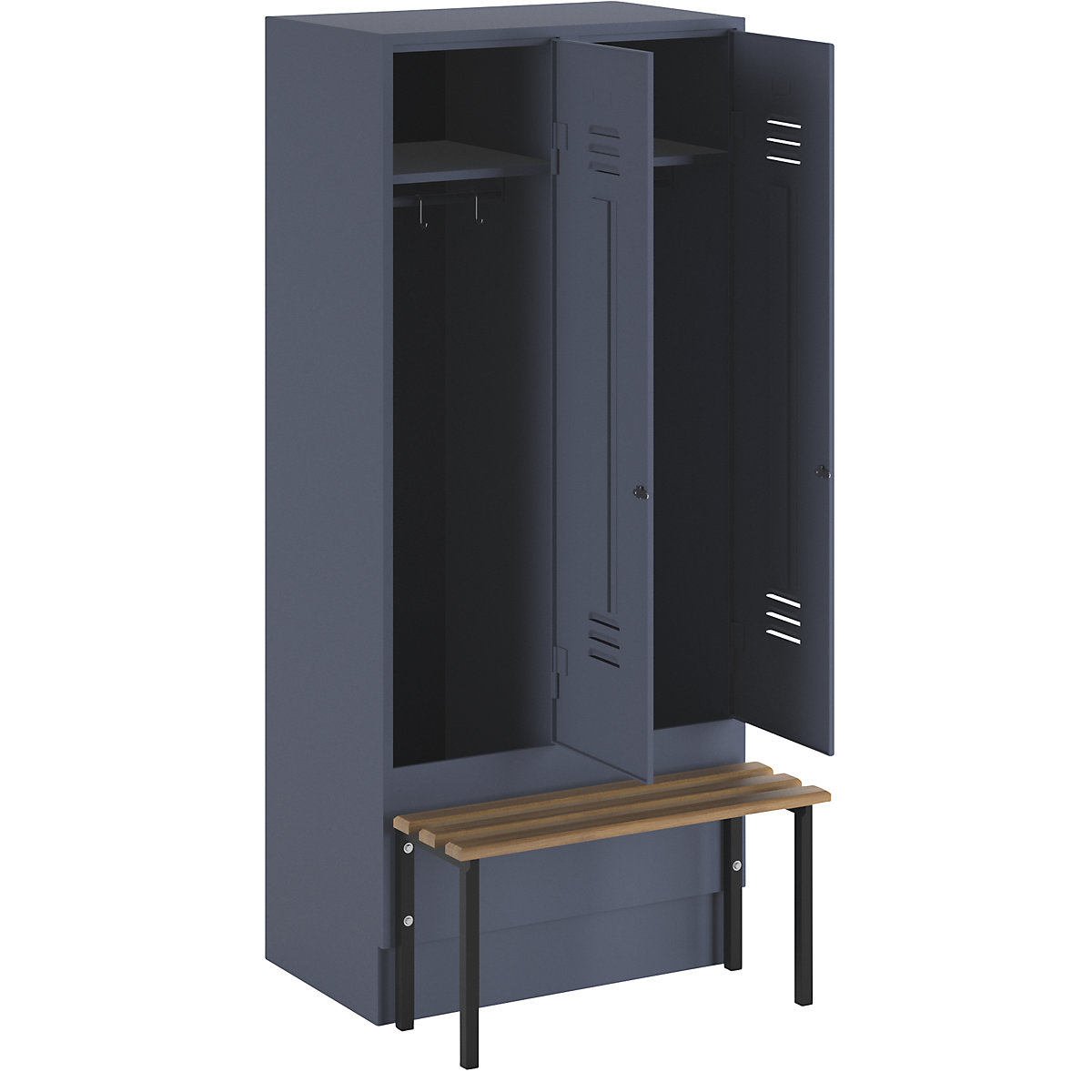 Lockerkast Berlin 2 met zitbank – Wolf