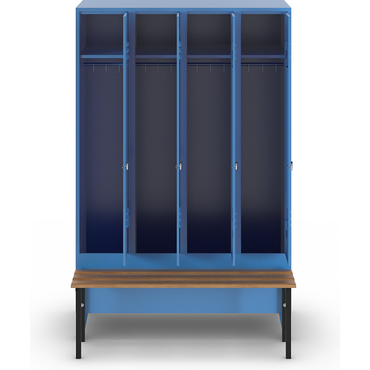 Lockerkast Berlin 2 met zitbank – Wolf (Productafbeelding 3)-2