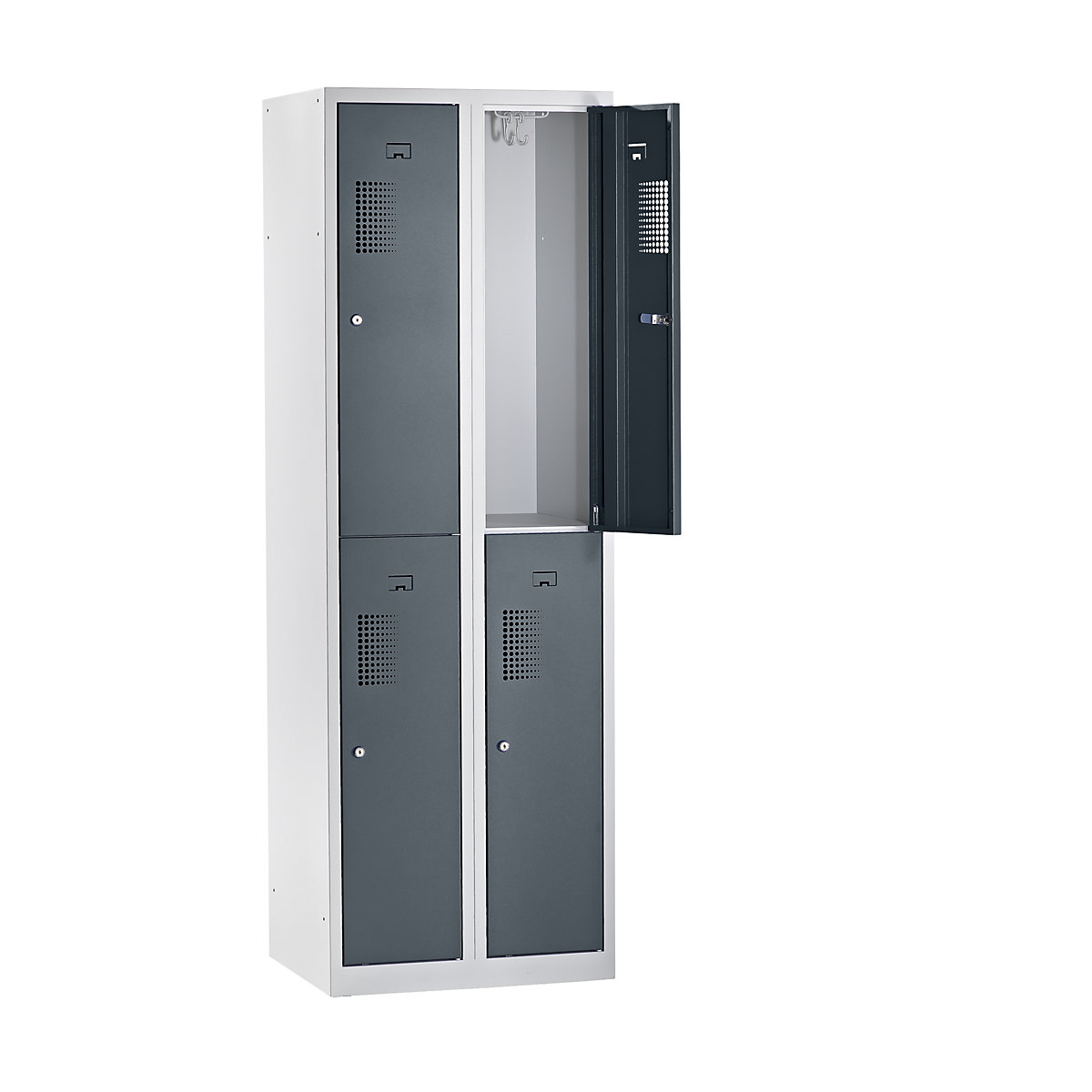 Lockerkast met twee verdiepingen Amsterdam – eurokraft basic (Productafbeelding 4)-3