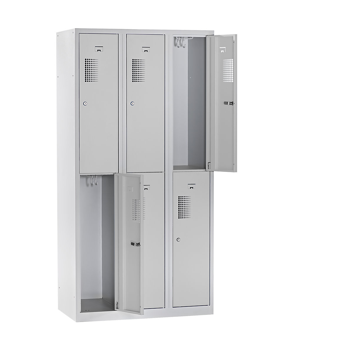 Lockerkast met twee verdiepingen Amsterdam – eurokraft basic (Productafbeelding 4)-3