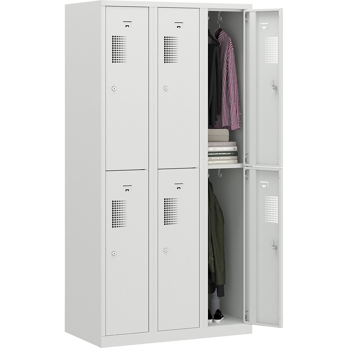 Lockerkast met twee verdiepingen Amsterdam – eurokraft basic (Productafbeelding 9)-8