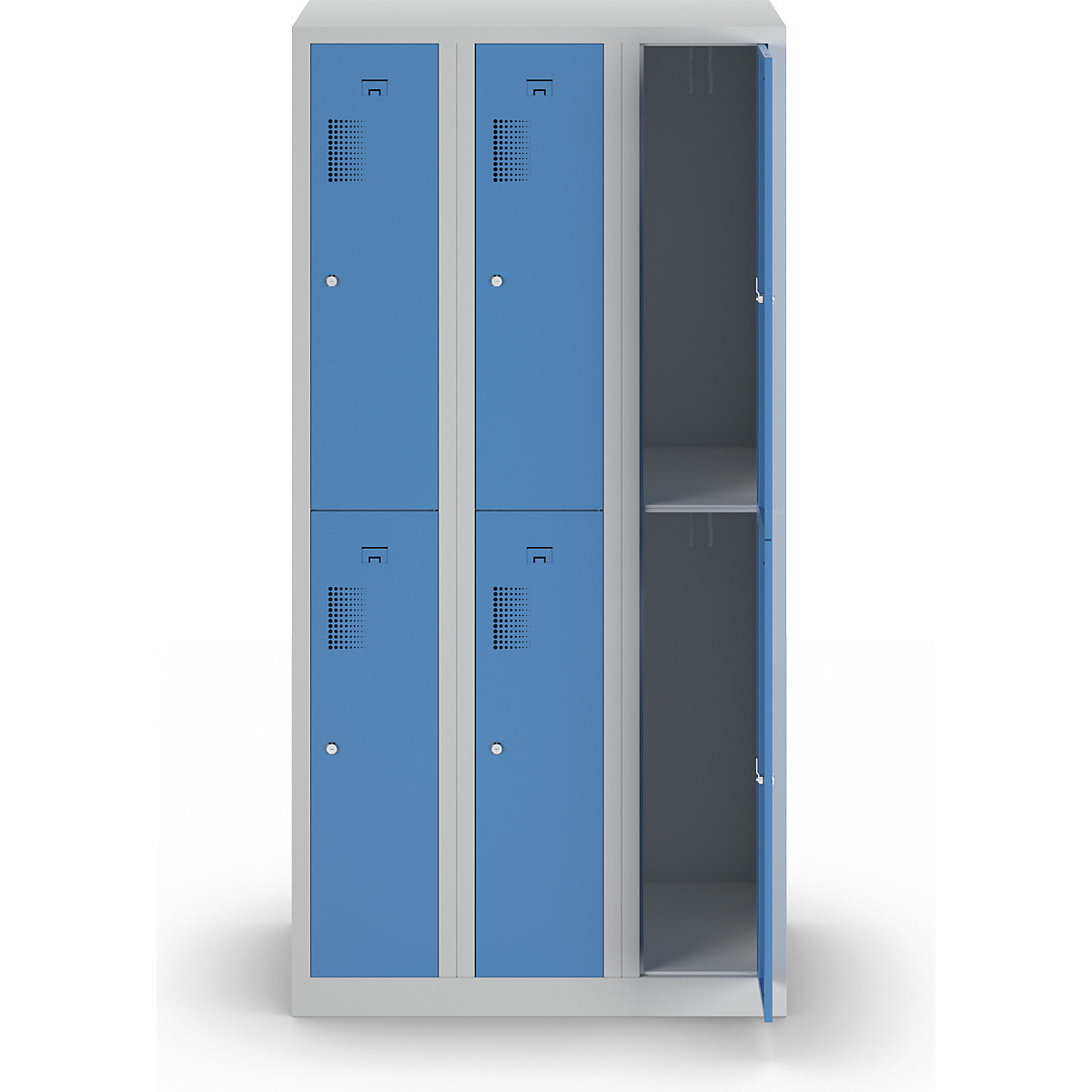 Lockerkast met twee verdiepingen Amsterdam – eurokraft basic (Productafbeelding 8)-7