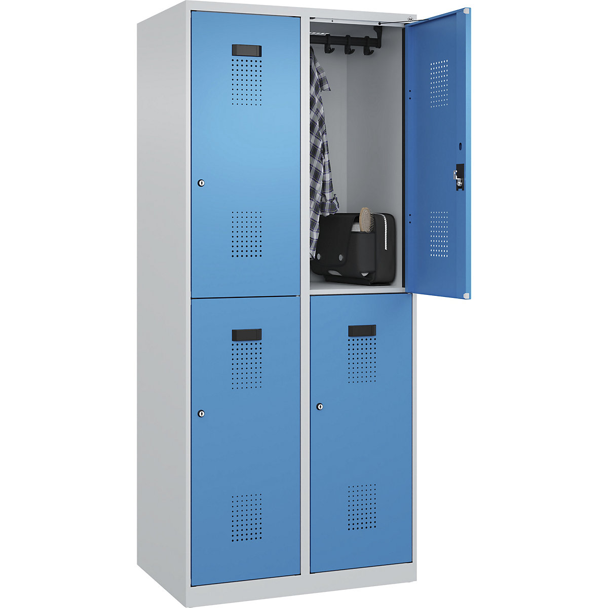 Lockerkast met twee verdiepingen Evolo PLUS – C+P (Productafbeelding 3)-2