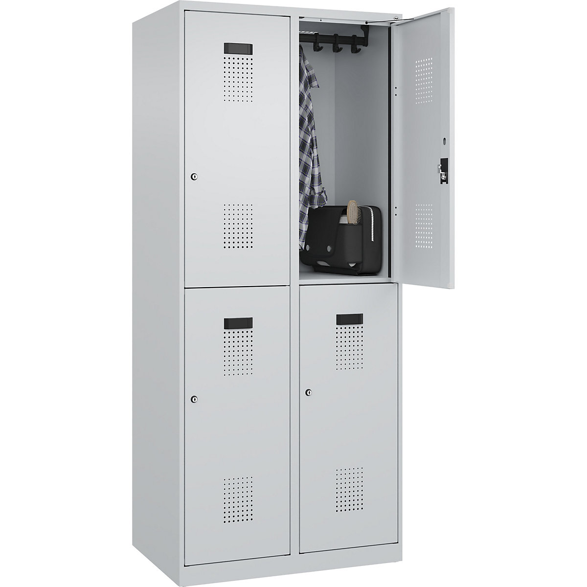 Lockerkast met twee verdiepingen Evolo PLUS – C+P (Productafbeelding 2)-1