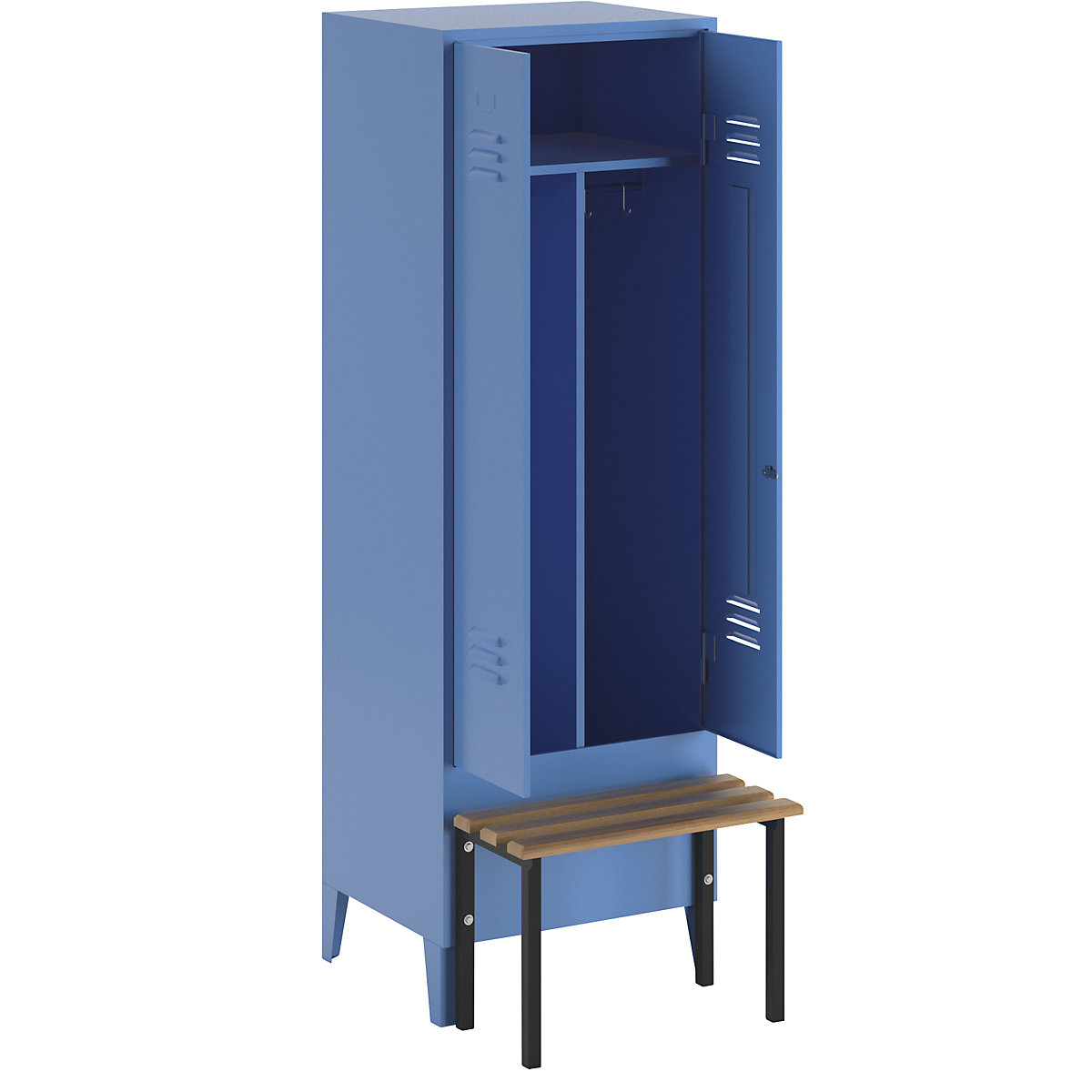 Multifunctionele lockerkast Berlin 2 met zitbank &ndash; Wolf