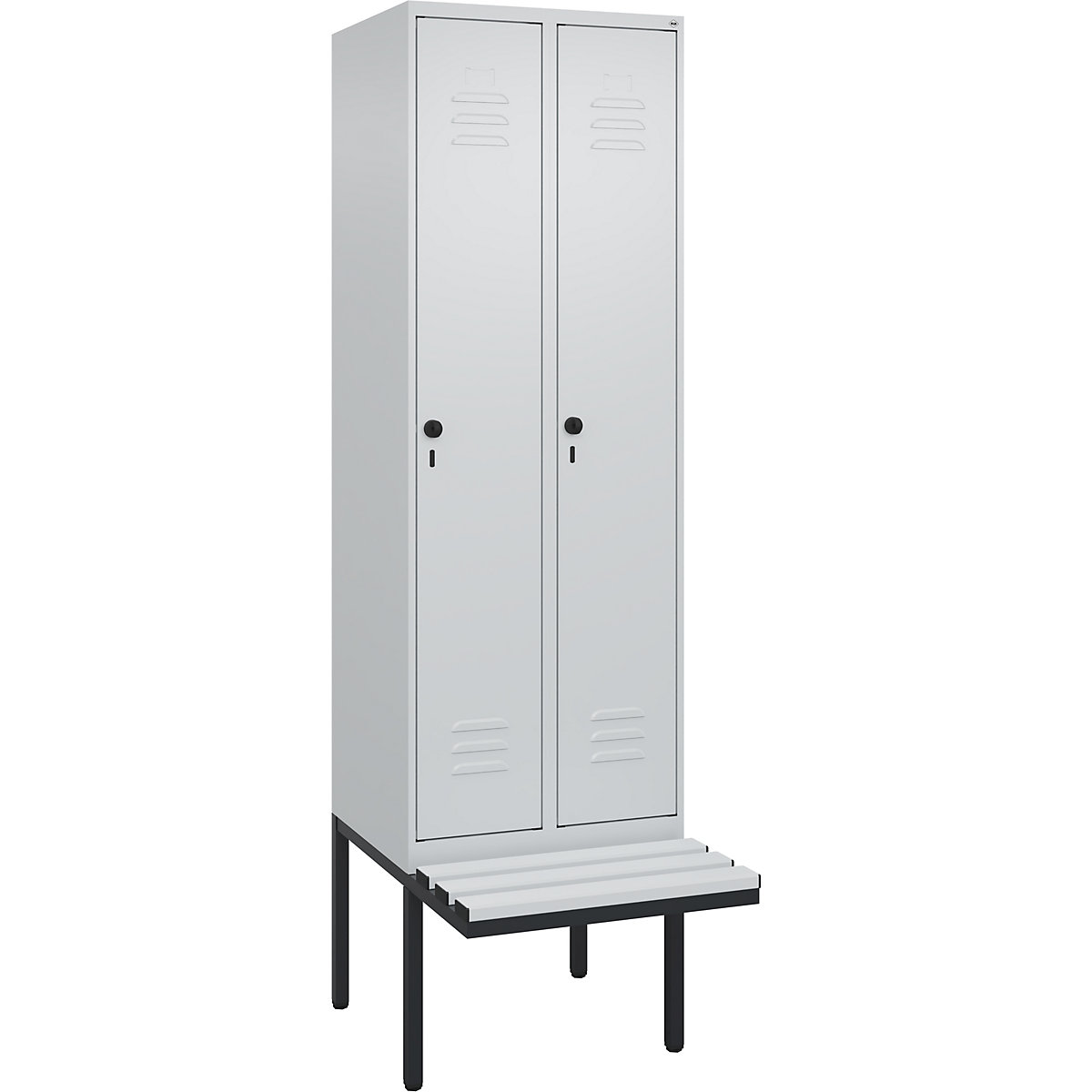 Multifunctionele lockerkast Classic PLUS met zitbank, smal – C+P (Productafbeelding 4)-3