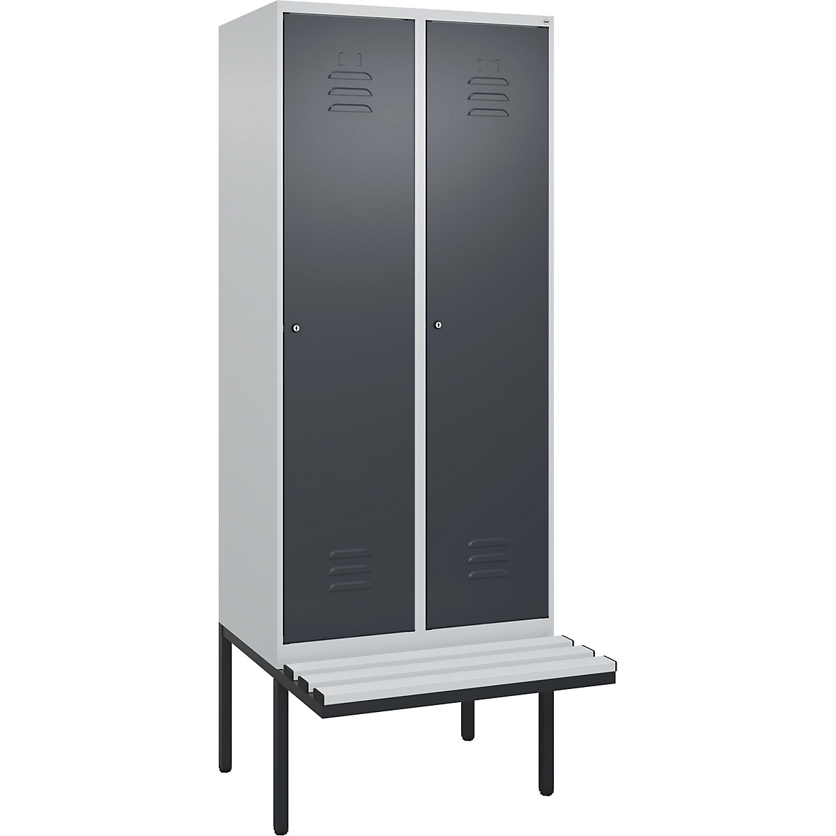 Multifunctionele lockerkast Classic PLUS met zitbank, smal – C+P (Productafbeelding 5)-4