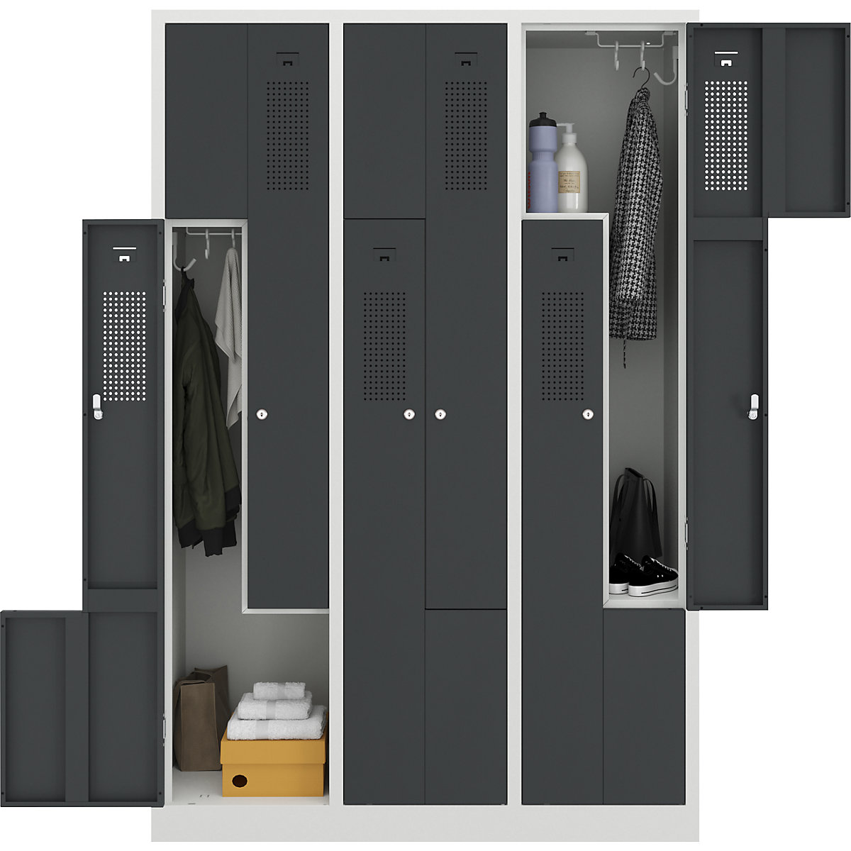 Z-lockerkast Amsterdam – eurokraft basic (Productafbeelding 3)-2