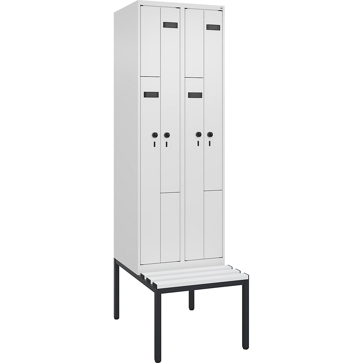 Z-lockerkast Evolo PLUS met zitbank (Productafbeelding 2)-1