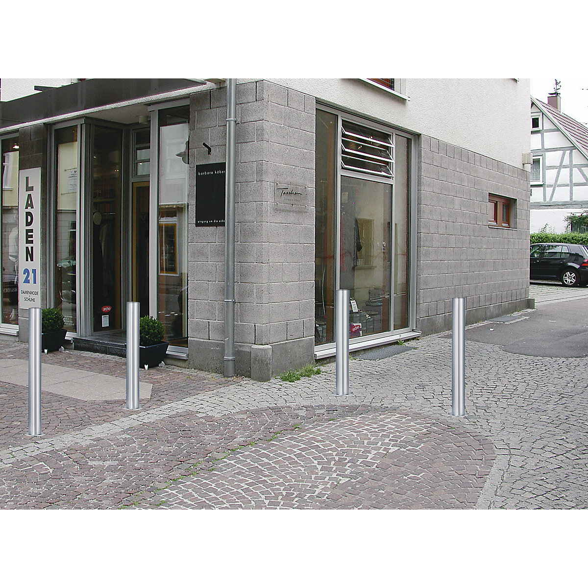 Afzetpaal van roestvast staal (Productafbeelding 3)-2