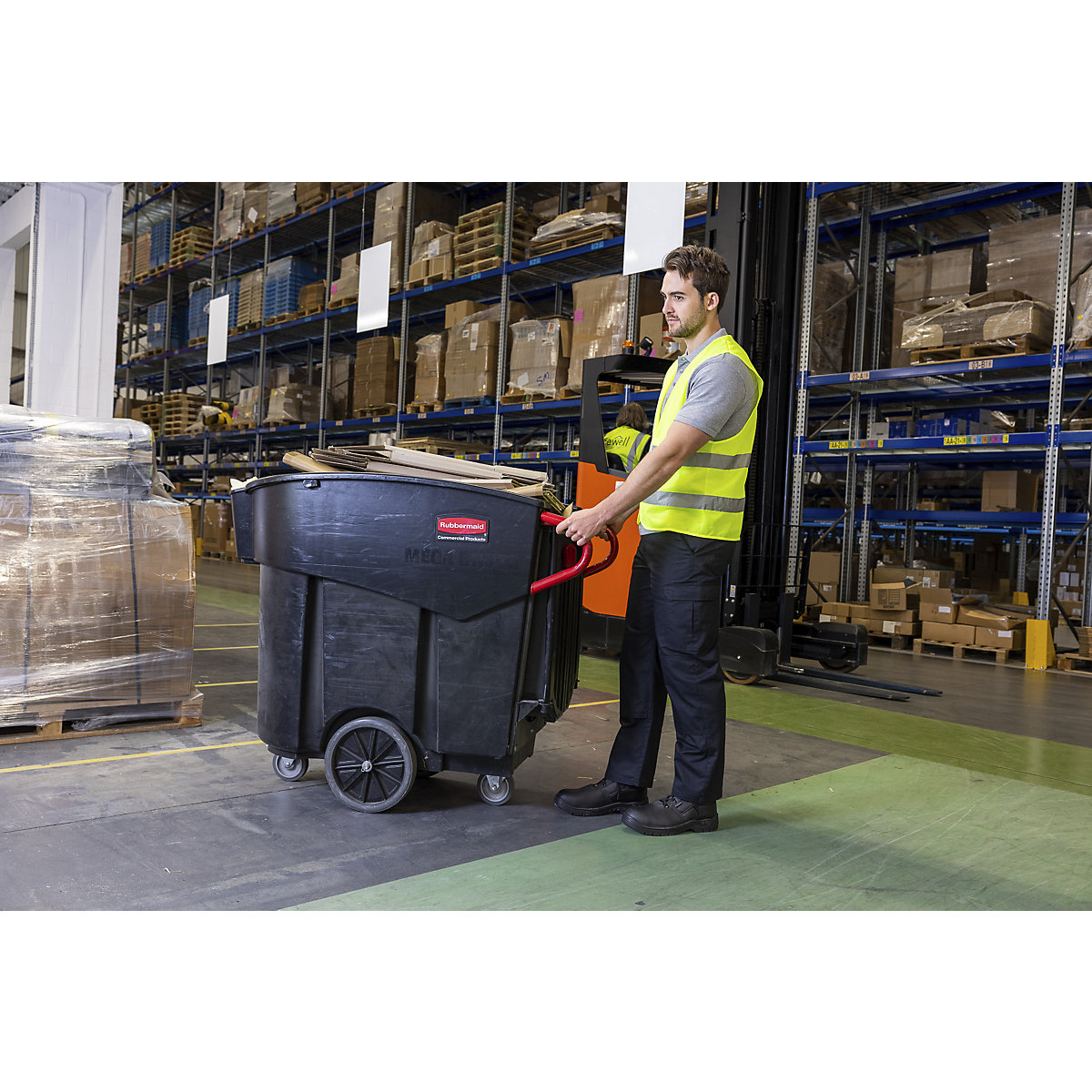 Mobiele afvalverzamelaar Mega BRUTE® – Rubbermaid (Productafbeelding 2)-1