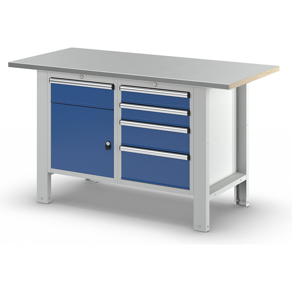 Werkbank, modulair systeem – eurokraft basic (Productafbeelding 3)-2