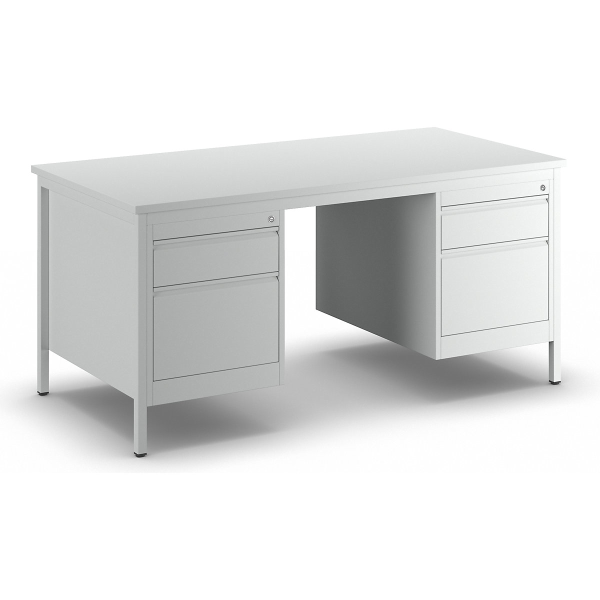 Universeel bureau, lichtgrijs &ndash; eurokraft basic