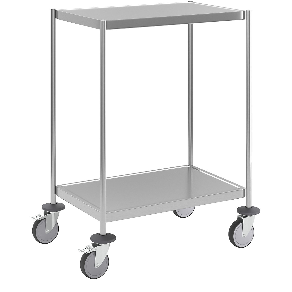 Roestvast stalen etagewagen, gelast – Kongamek