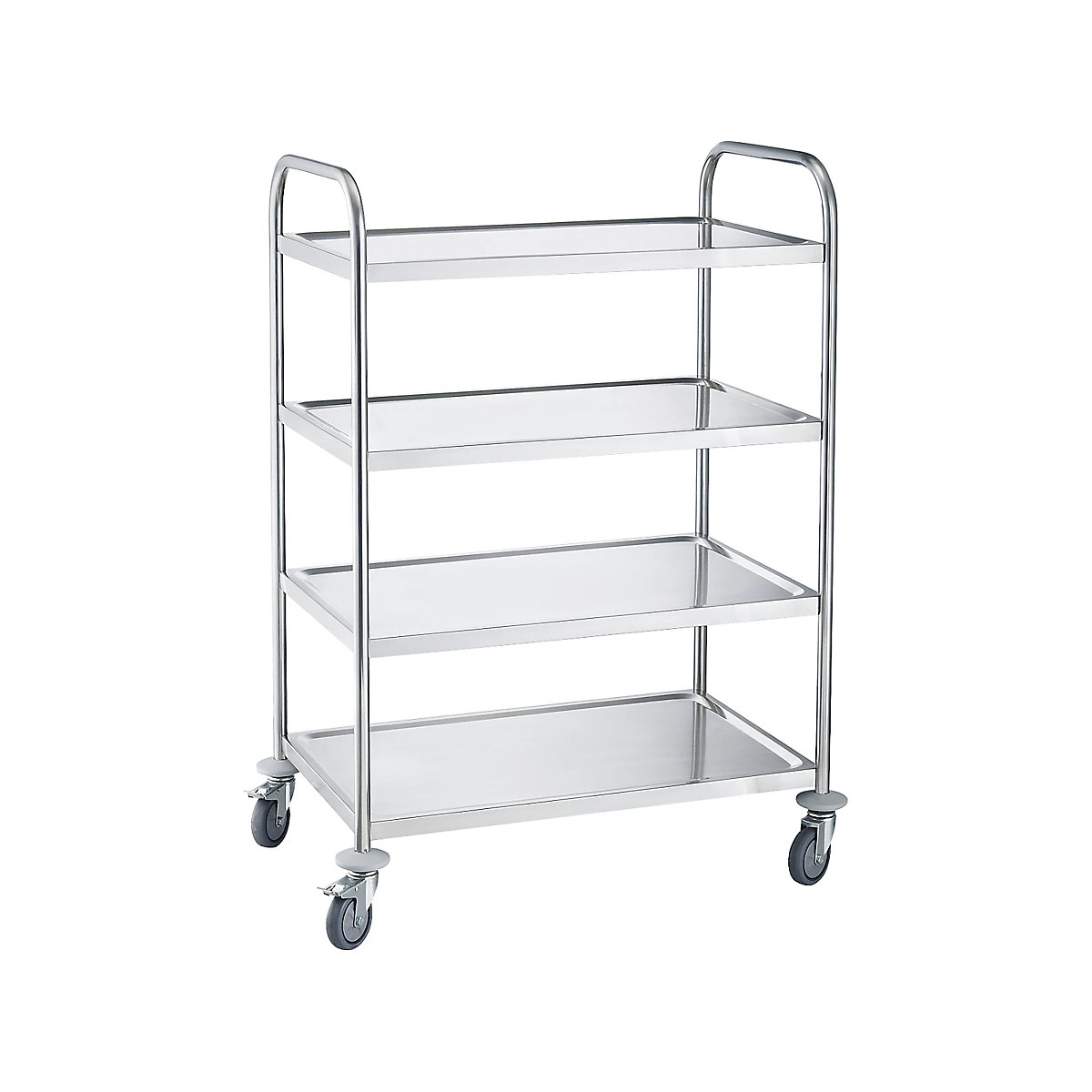 Roestvast stalen serveerwagen – eurokraft basic (Productafbeelding 8)-7