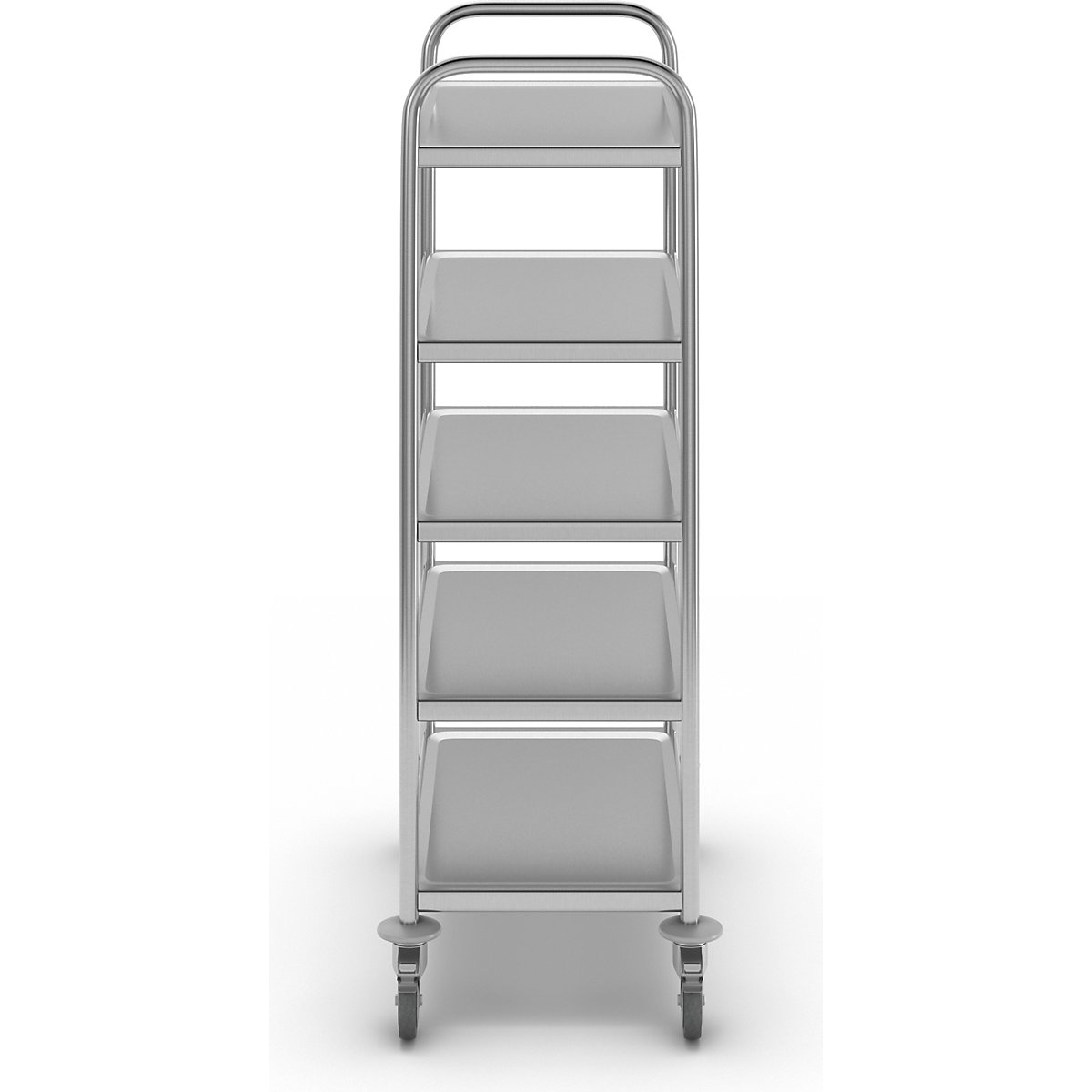 Roestvast stalen serveerwagen – eurokraft basic (Productafbeelding 5)-4