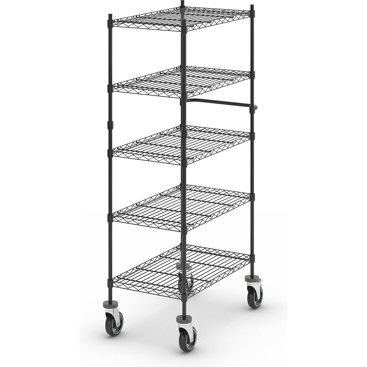 Tafelwagen van draadgaas, zwart