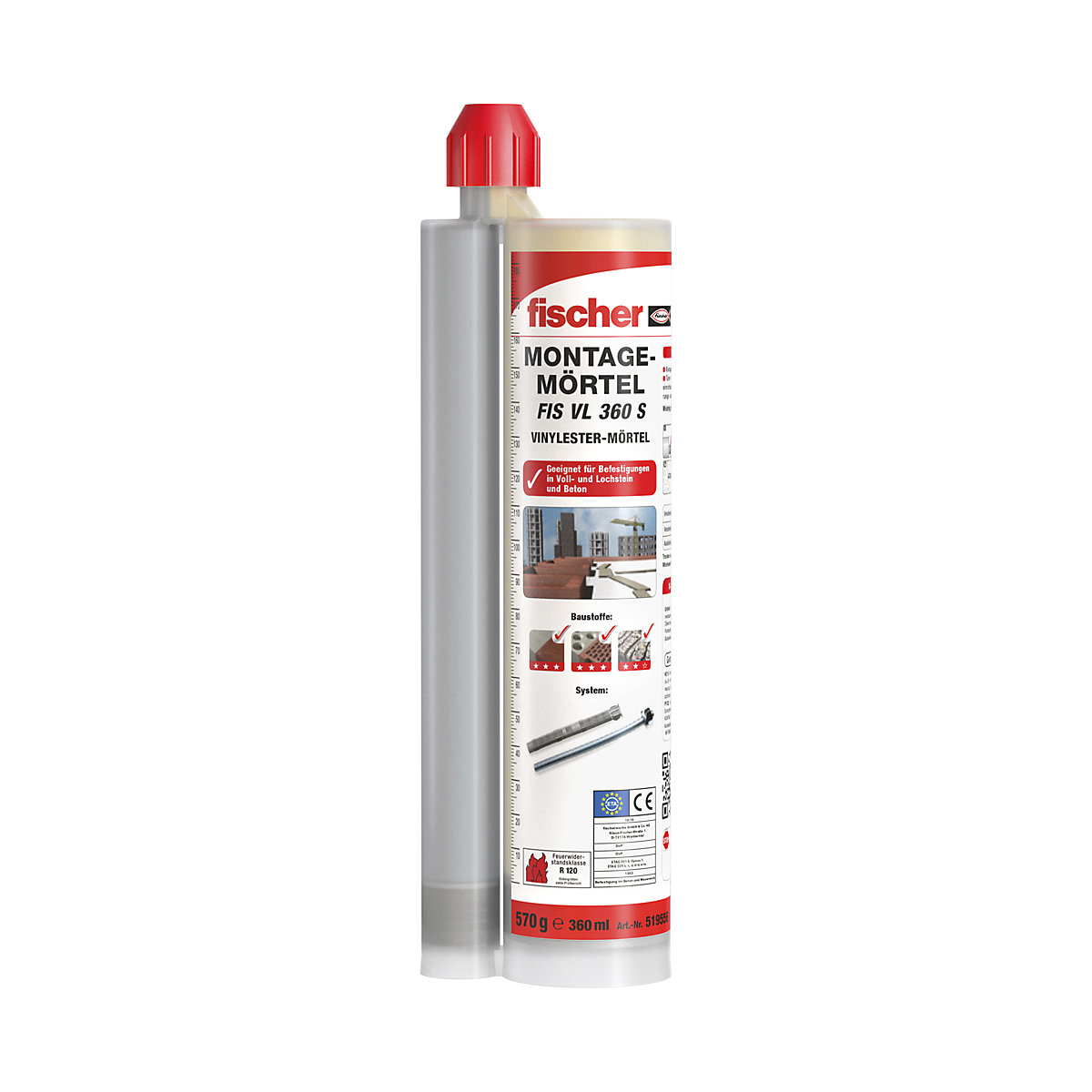 Fscher Njektonsmörtel Montagemörtel FS VL 360 S Verbundmörtel 360ml