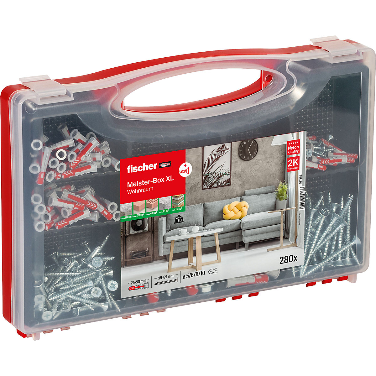 Meisterbox XL + Schrauben fischer