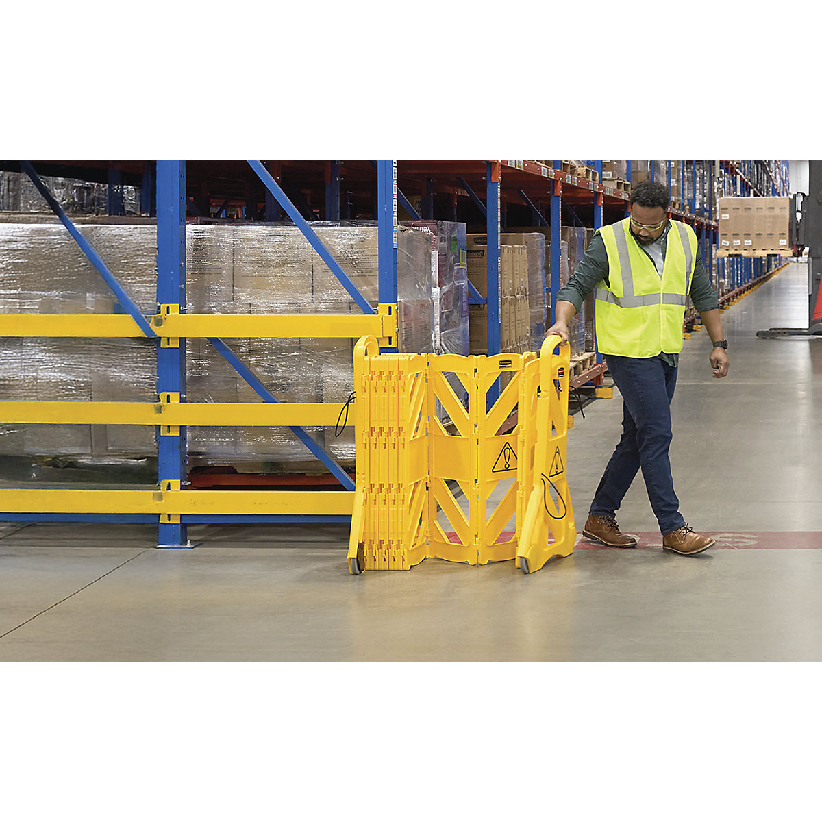 Absperrzaun aus Polyethylen, mobil Rubbermaid (Produktabbildung 10)-9