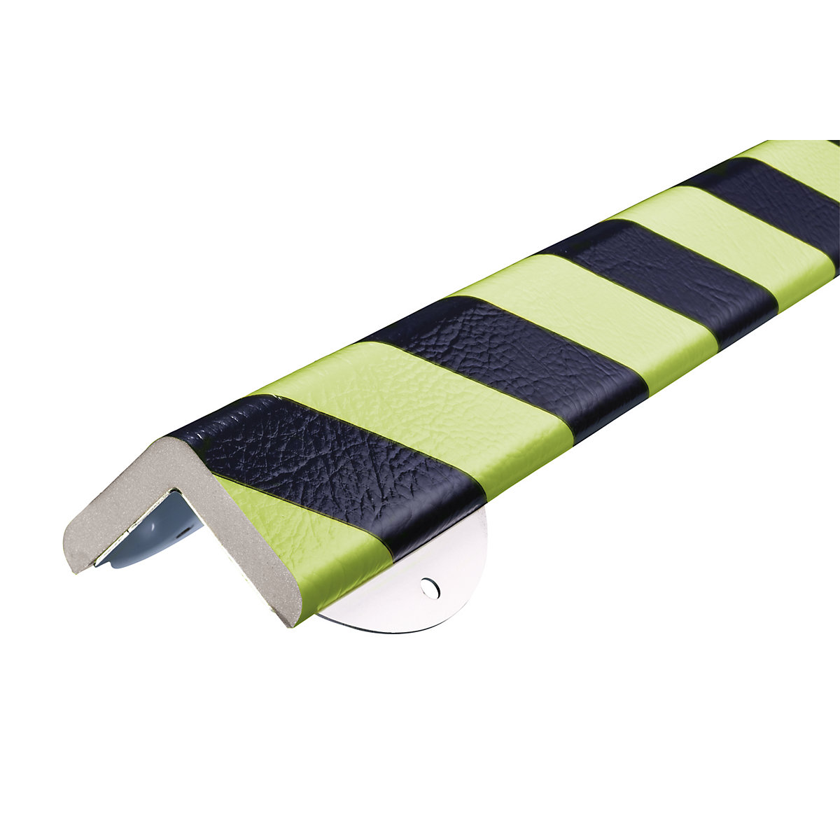 Knuffi Corner Protection with Mounting Rail Type H+ 1m Black/Fluorescent 8