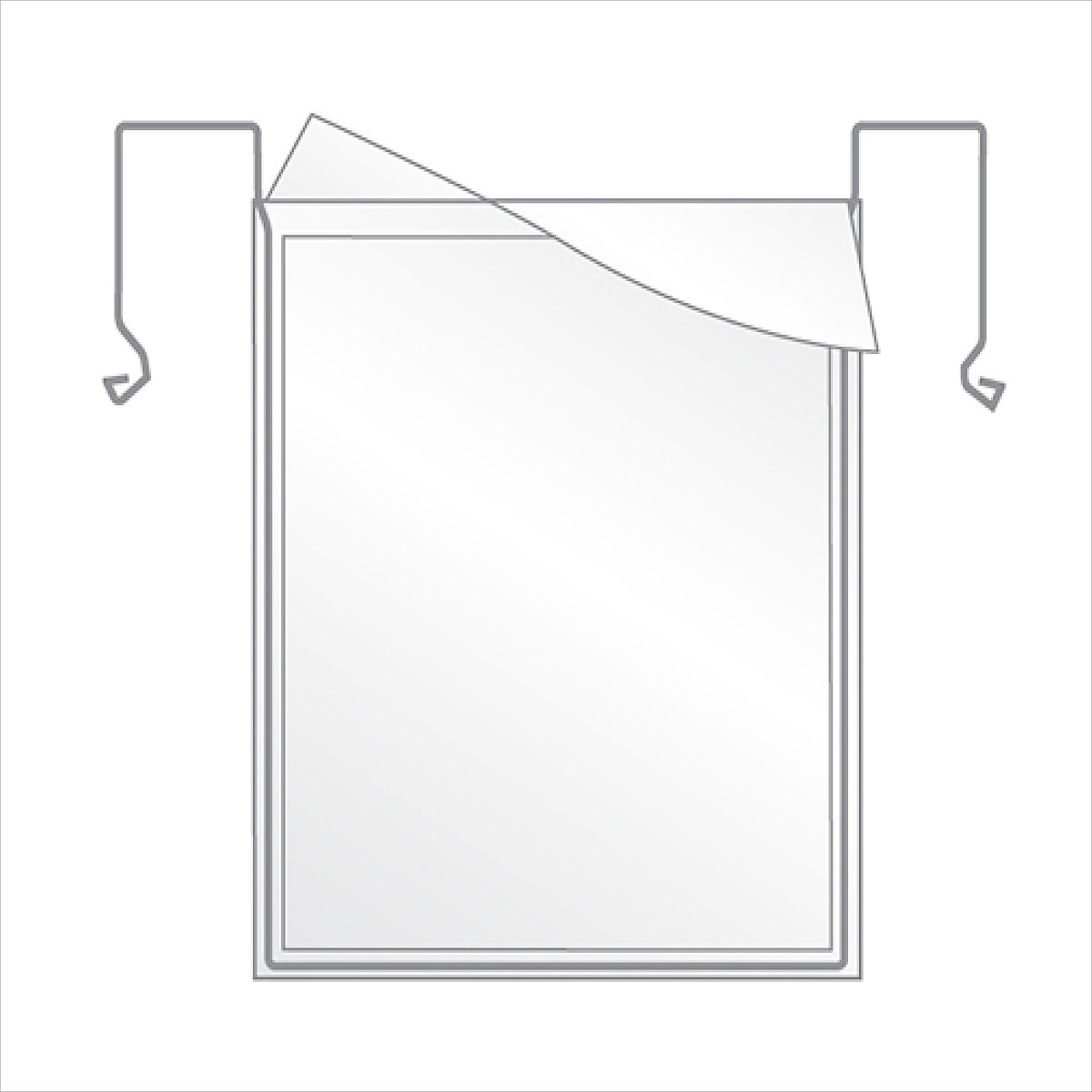 Drahtbügeltaschen, VE 100 Stk (Produktabbildung 2)-1