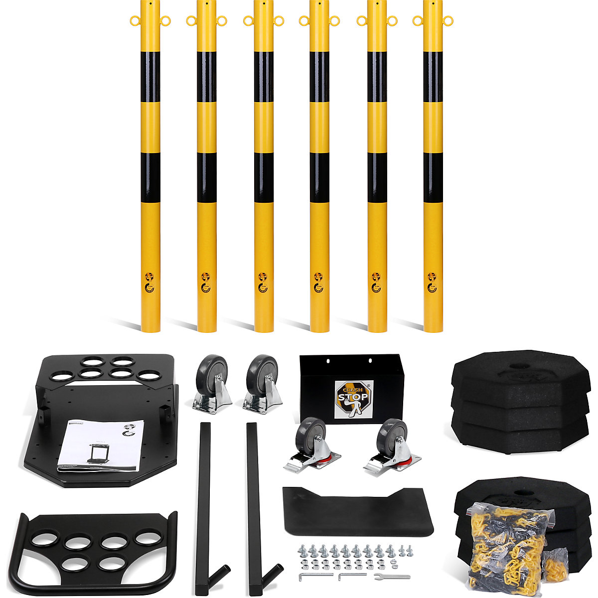 Kettenständerset mit Transportwagen CrashStop (Produktabbildung 10)-9