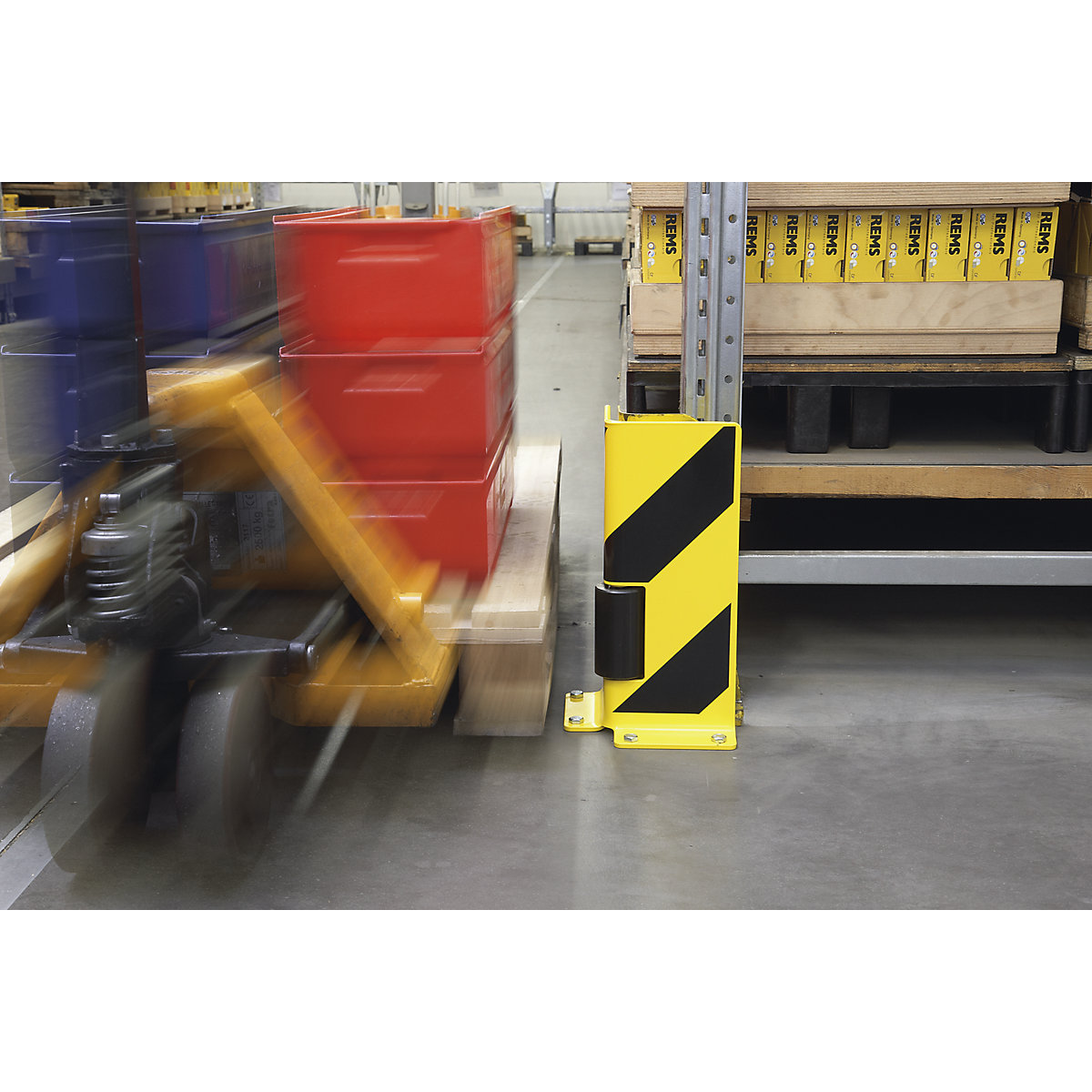 Anfahrschutz mit Leitrollen Black Bull (Produktabbildung 2)-1