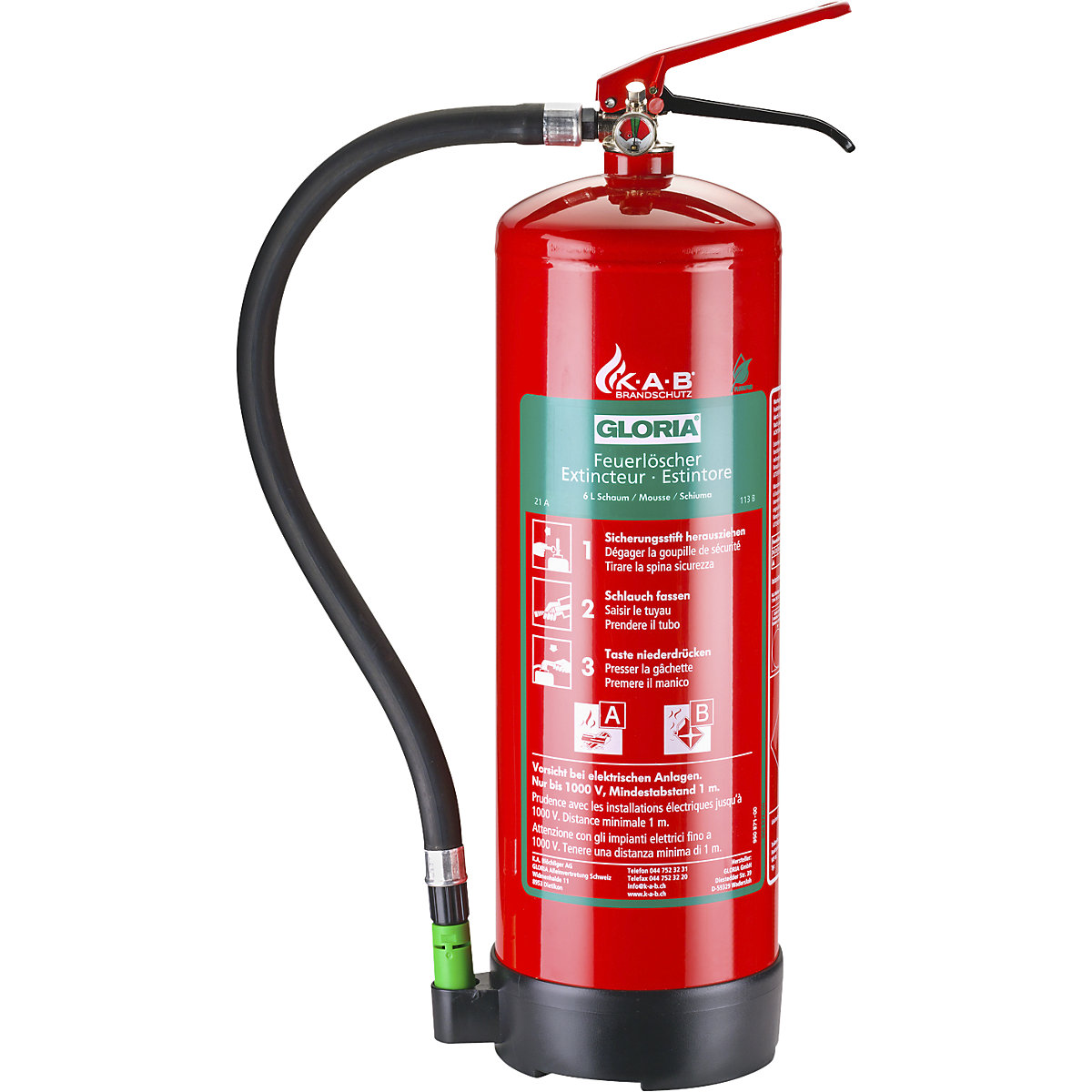 Dauerdruck-Schaumfeuerlöscher SD 6 E GLORIA (Produktabbildung 3)-2