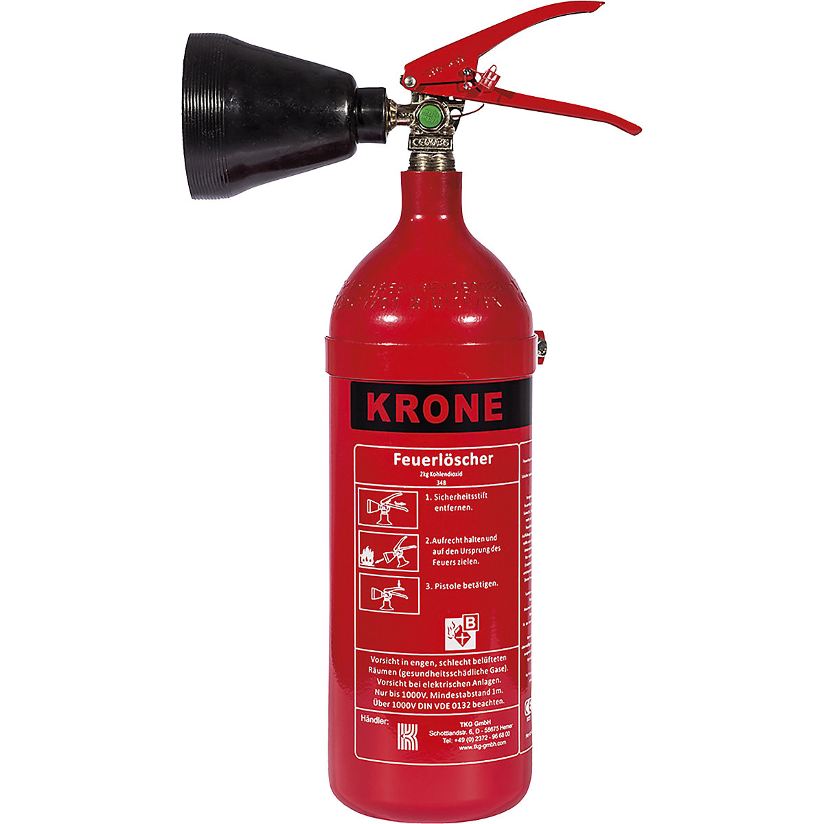 Kohlendioxid-CO₂-Feuerlöscher