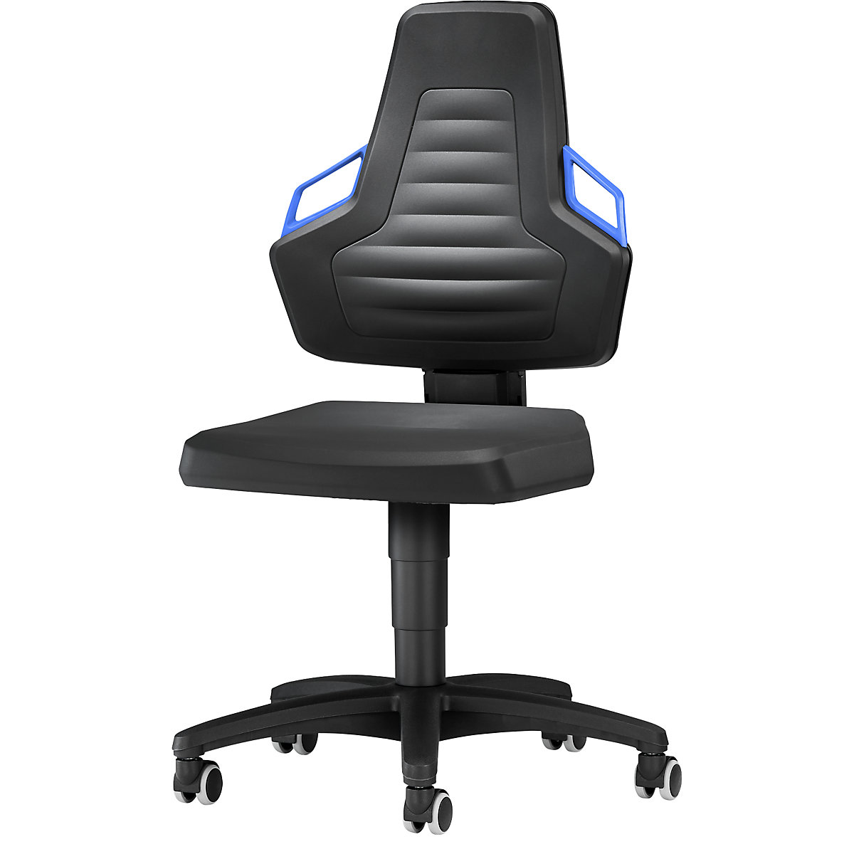 Arbeitsdrehstuhl bimos, mit Handgriff, mit Rollen, PU-Schaum-11