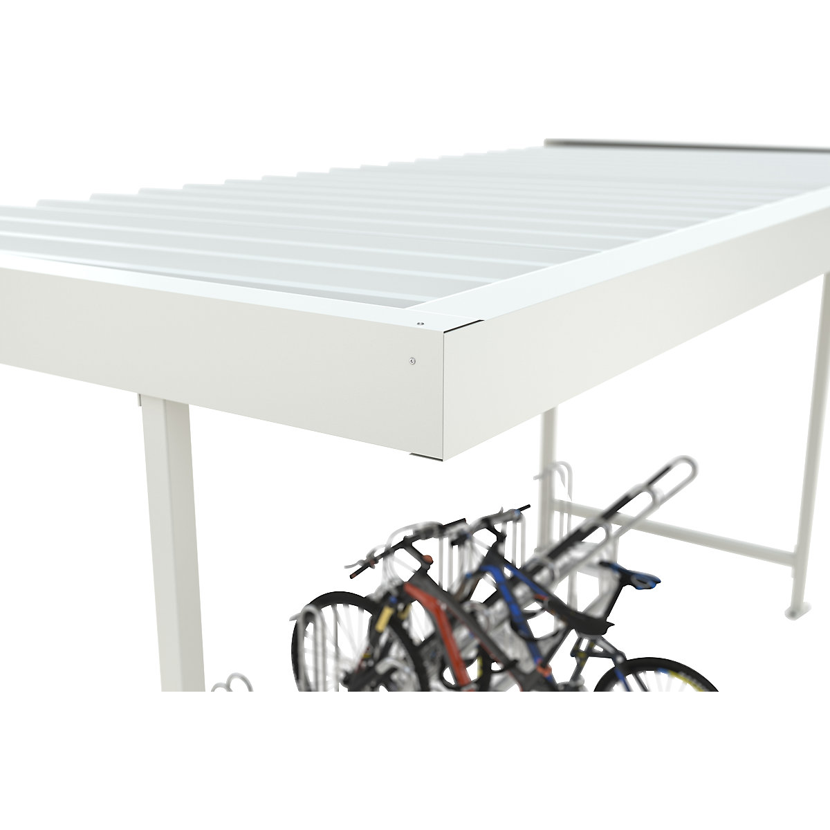 Materialüberdachung Leipzig mit Bügelparker Modell 2300 WSM (Produktabbildung 4)-3