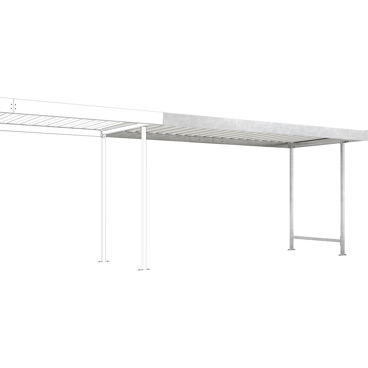 Materialüberdachung Leipzig WSM