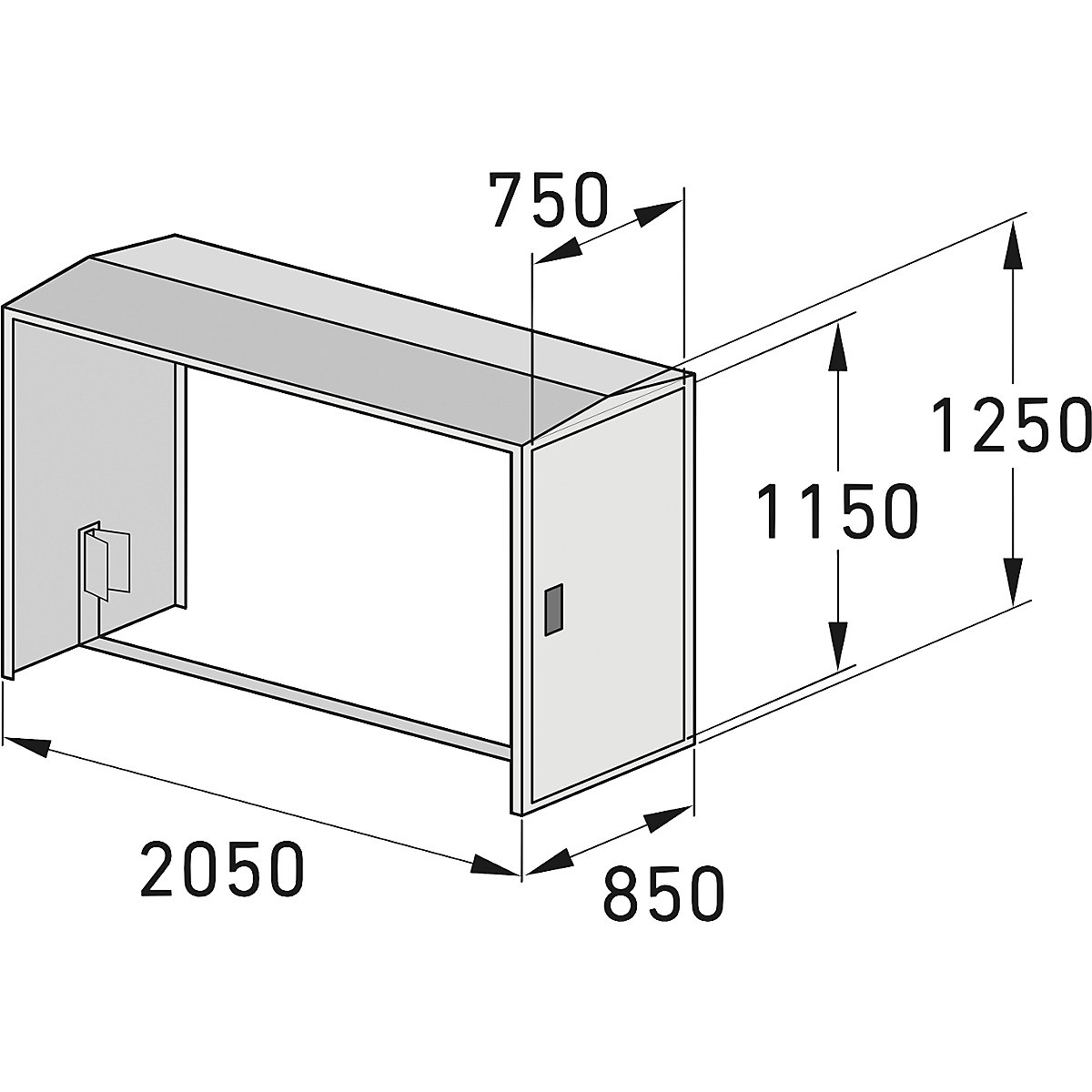 Fahrradbox WSM (Produktabbildung 2)-1