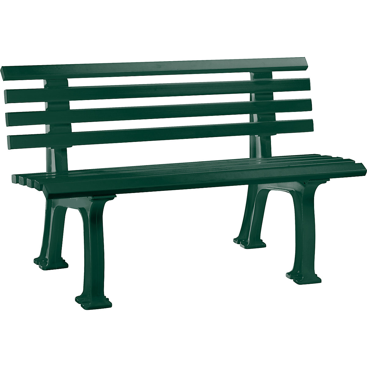 Parkbank aus Kunststoff