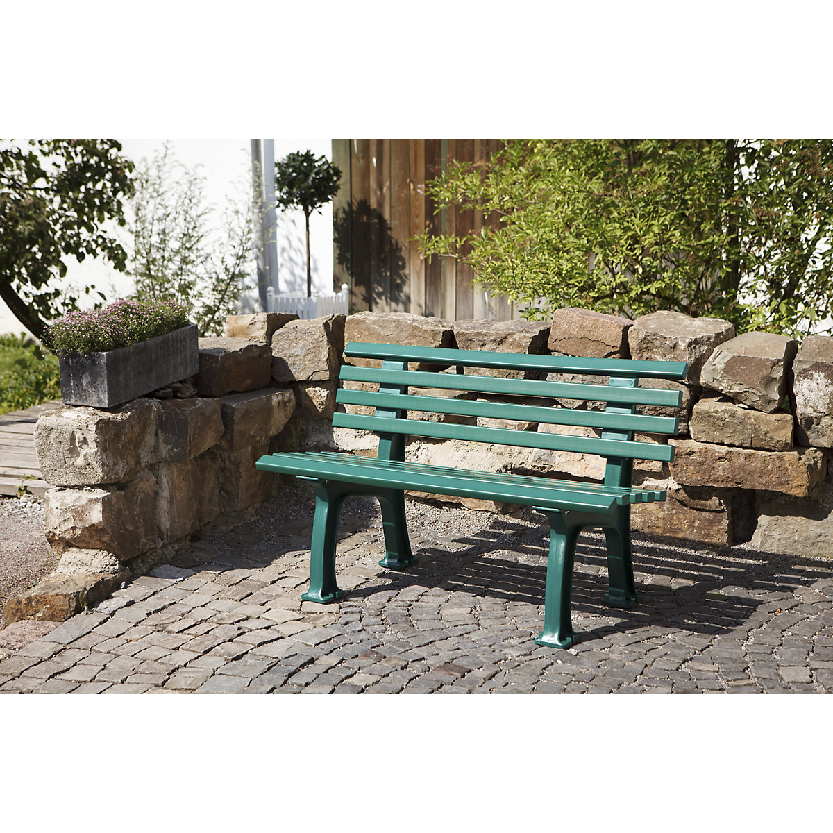 Parkbank aus Kunststoff (Produktabbildung 5)-4