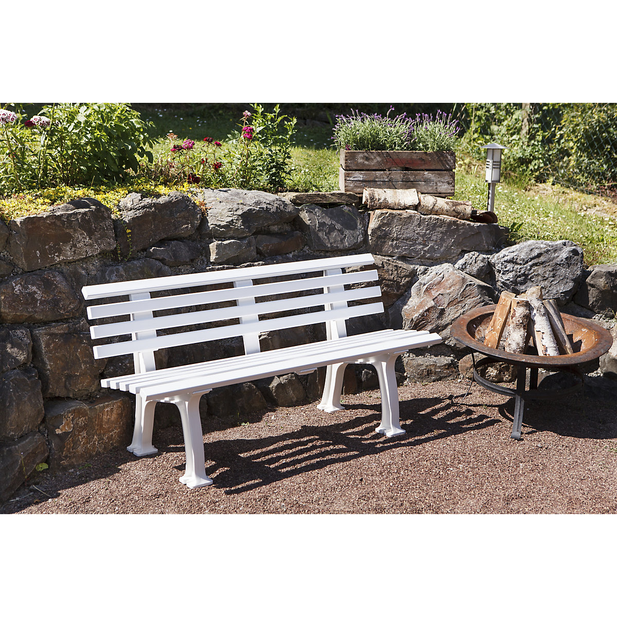 Parkbank aus Kunststoff (Produktabbildung 5)-4