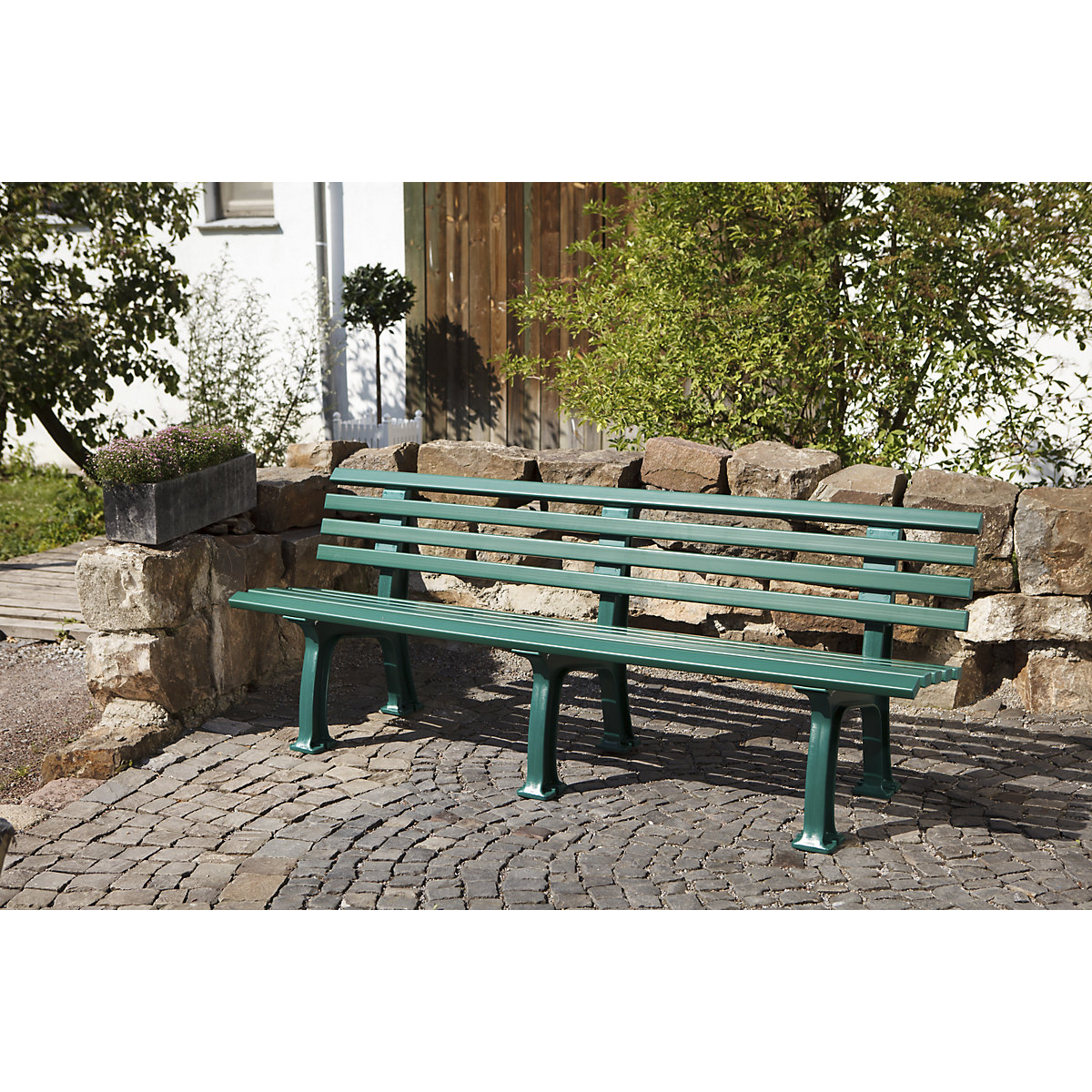 Parkbank aus Kunststoff (Produktabbildung 4)-3