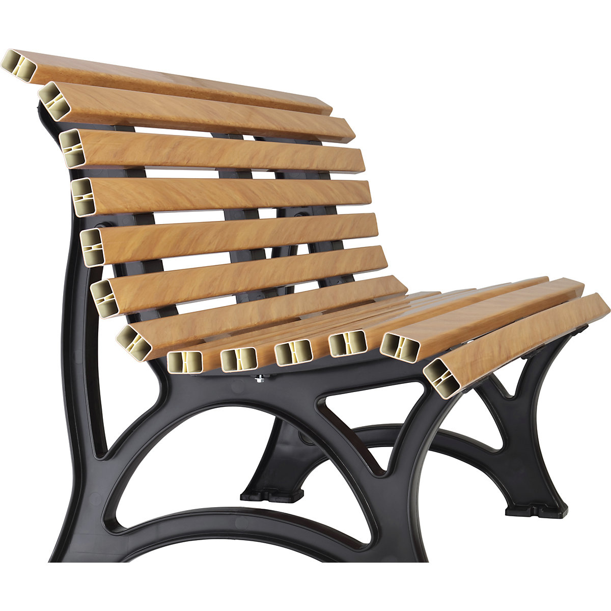 Parkbank aus Kunststoff (Produktabbildung 4)-3