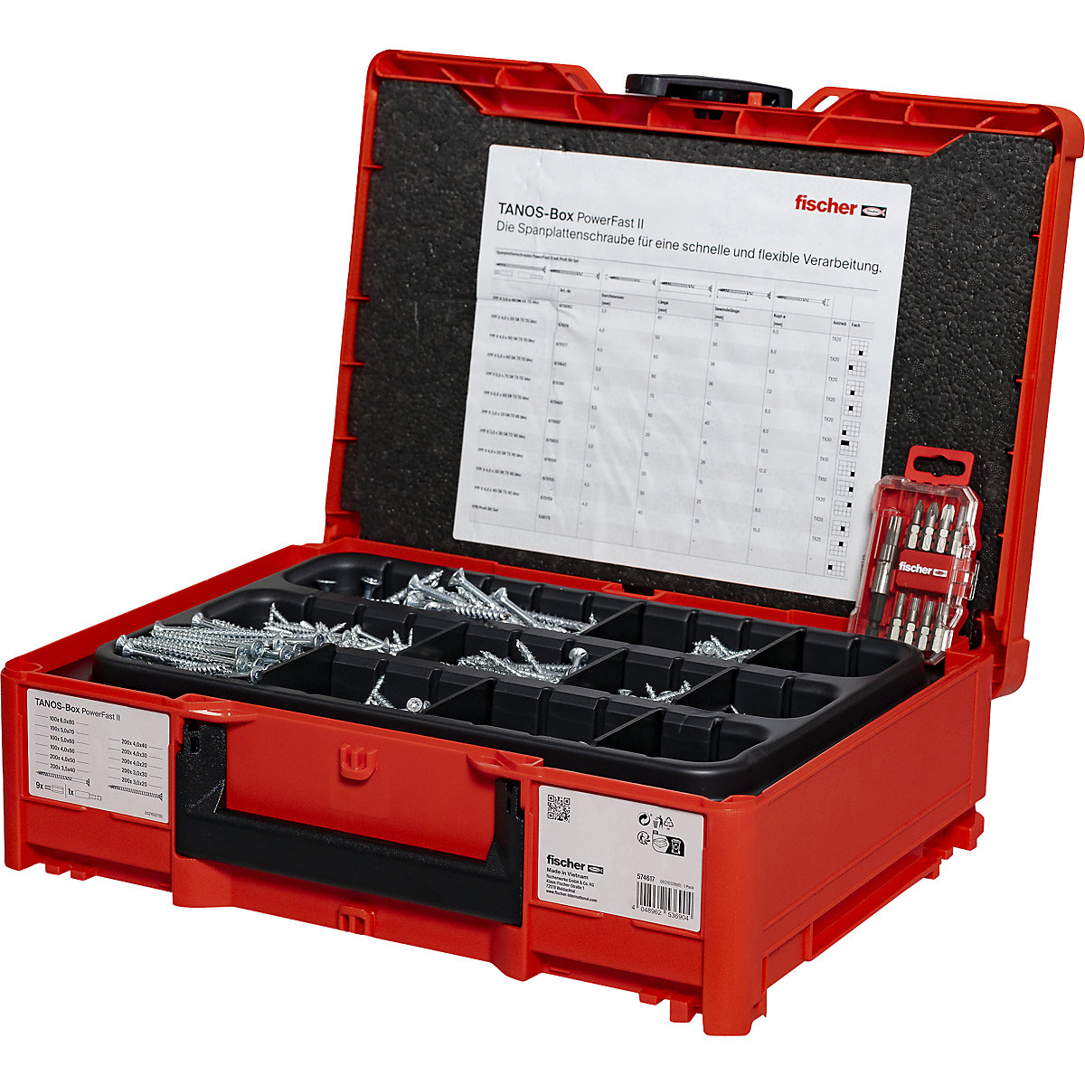 Schrauben PowerFast II Tanos Systainer-Box M137 fischer (Produktabbildung 2)-1