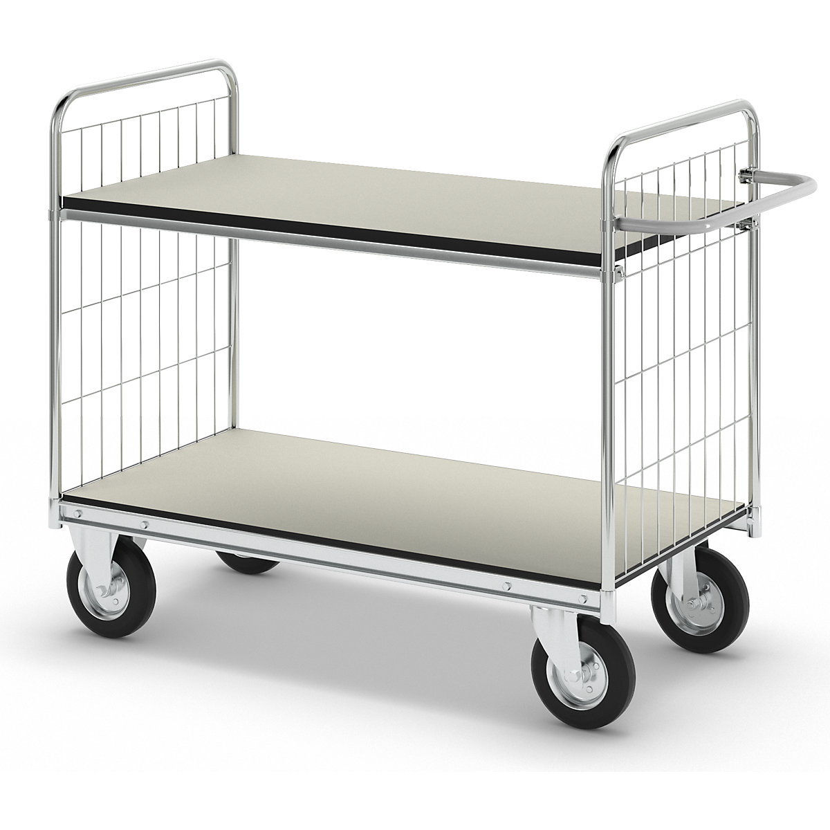 Helge Nyberg SERIE 300 ESD Shelf Trolley 2-Tier Grey 9