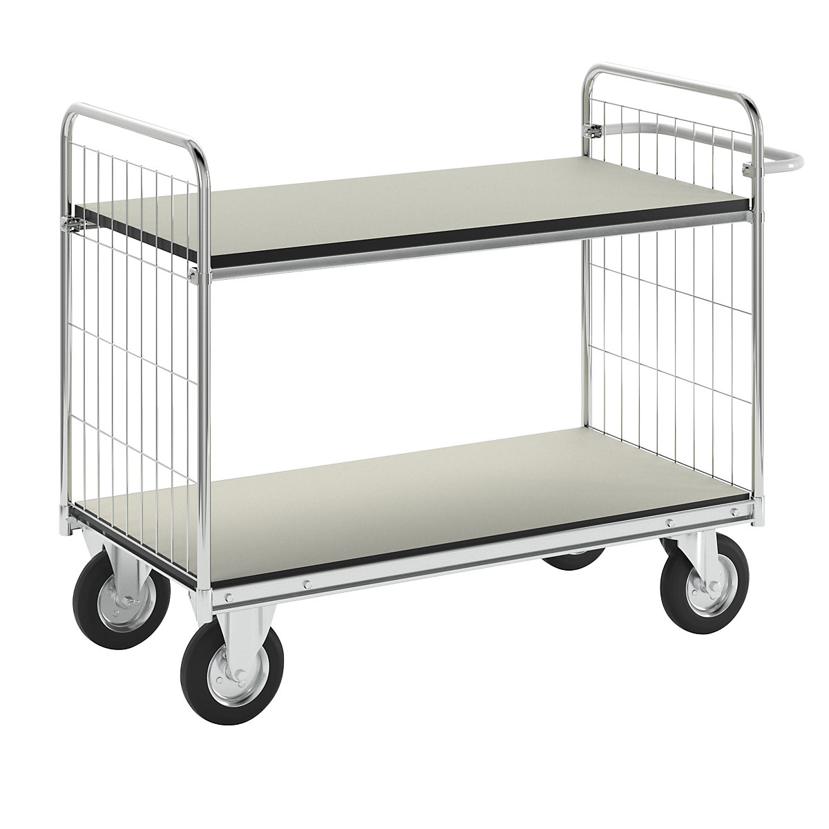 Helge Nyberg SERIE 300 ESD Shelf Trolley 2-Tier Grey 4