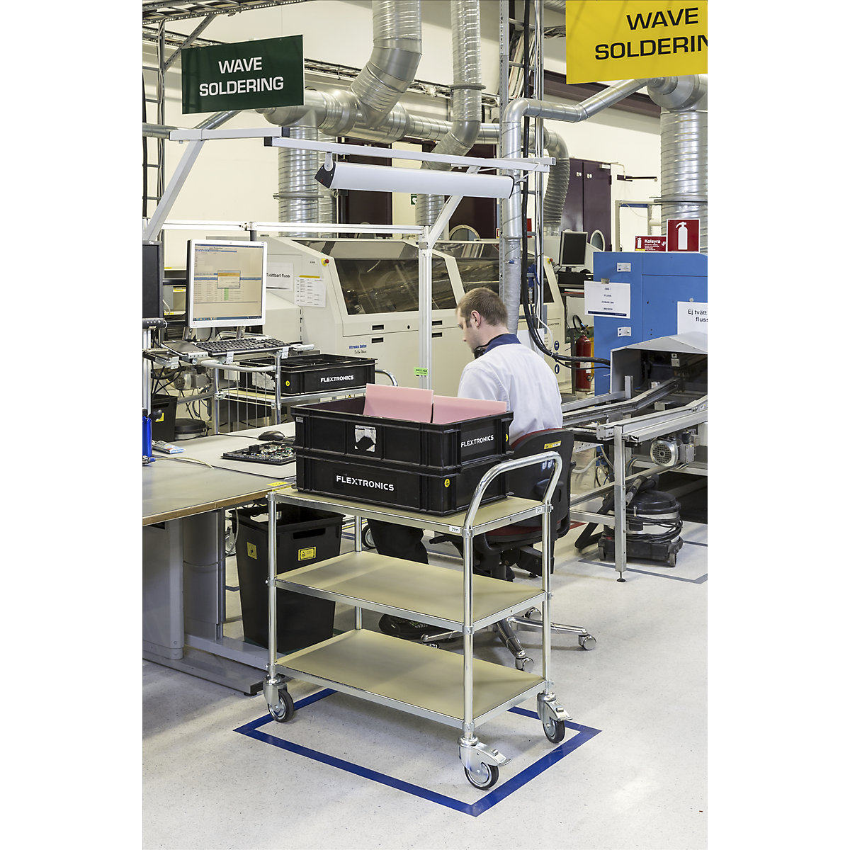 ESD-Etagenwagen Kongamek (Produktabbildung 3)-2